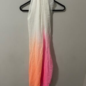 Pink and Orange Ombre Scarf
